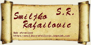 Smiljko Rafailović vizit kartica